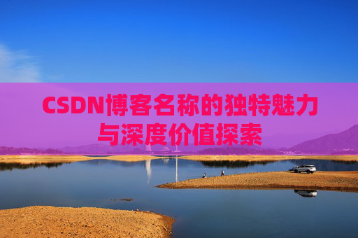 CSDN博客名称的独特魅力与深度价值探索